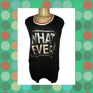 Blush Graphic Print Tank Too Sz 3XL